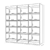 Estante Livreiro Multiuso 12 Prateleiras 1,71m Office Preto J&a Preto - 5
