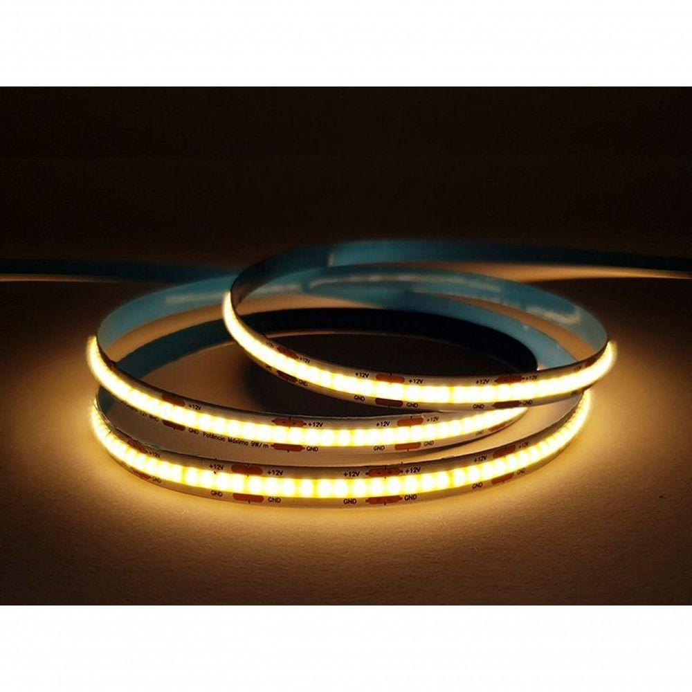 Fita Led Pro Cob 15w 480leds/m Com 5 Metros 12v Ip20 2700k Quente - 2