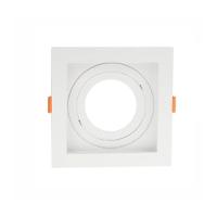 Spot Embutir Recuado Mr16 Gu10 Quadrado Direcionável Branco - 2