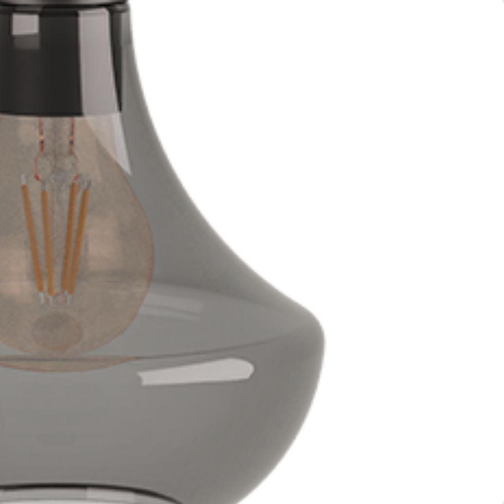 Lustre Pendente Blumenau Verbena Duplo E27 Bivolt Fumê - 5