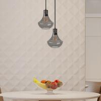 Lustre Pendente Blumenau Verbena Duplo E27 Bivolt Fumê