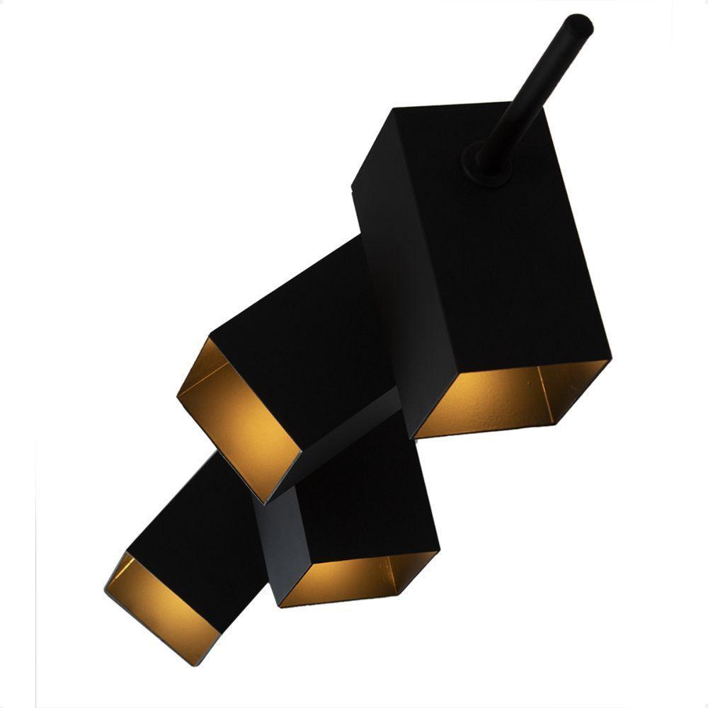 Lustre Pendente Blumenau Kina Light Moderno G9 Bivolt Preto - 4