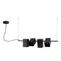 Lustre Pendente Blumenau Kina Light Moderno G9 Bivolt Preto - 1