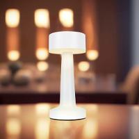 Luminária Abajur Mesa Led Jimp Dimerizável S/ Fio Recarregável Taschibra Branco - 2