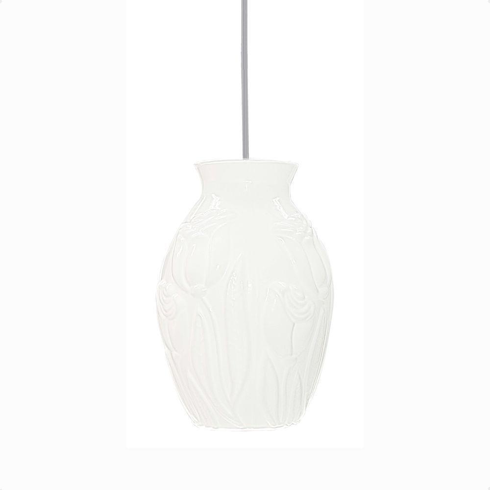 Lustre Pendente Taschibra Elba Escovado Transparente E27 Bivolt - 1