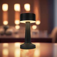 Luminária Abajur Mesa Led Jimp Dimerizável S/ Fio Recarregável Taschibra Preto - 2