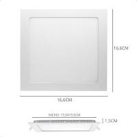 Kit 2 Painel De Led Quadrado Embutir 12w Bivolt Taschibra 6500k Frio - 8