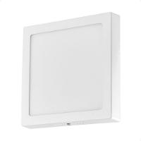 Kit 3 Painel De Led Quadrado Sobrepor 12w Bivolt Taschibra 3000k Quente - 5