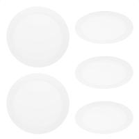 Kit 5 Painel De Led Redondo Embutir 12w Bivolt Taschibra 6500k Frio - 1