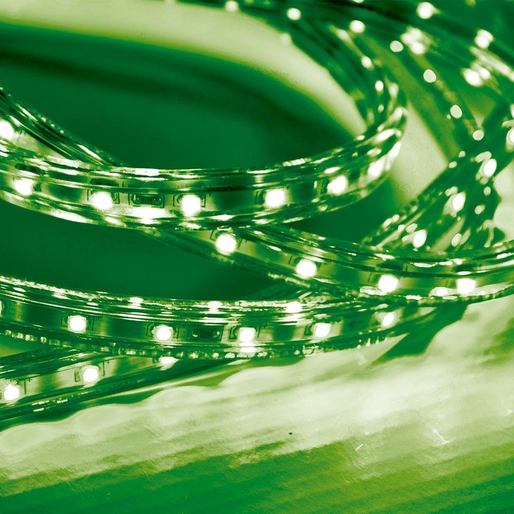 Kit 2 Metros Fita Led Taschibra 5w/m Ip67 Alta Proteção 110v Verde - 5