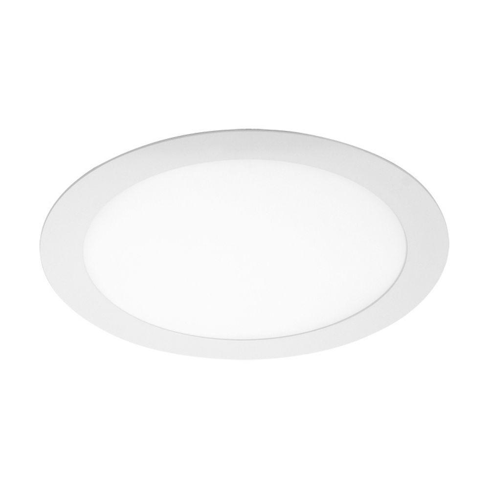 Kit 10 Painel De Led Redondo Embutir 12w Bivolt Taschibra 3000k Quente - 7