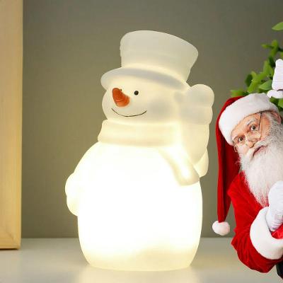 Kit 3 Enfeites Natal Boneco De Neve Led Alasca A Pilha Taschibra
