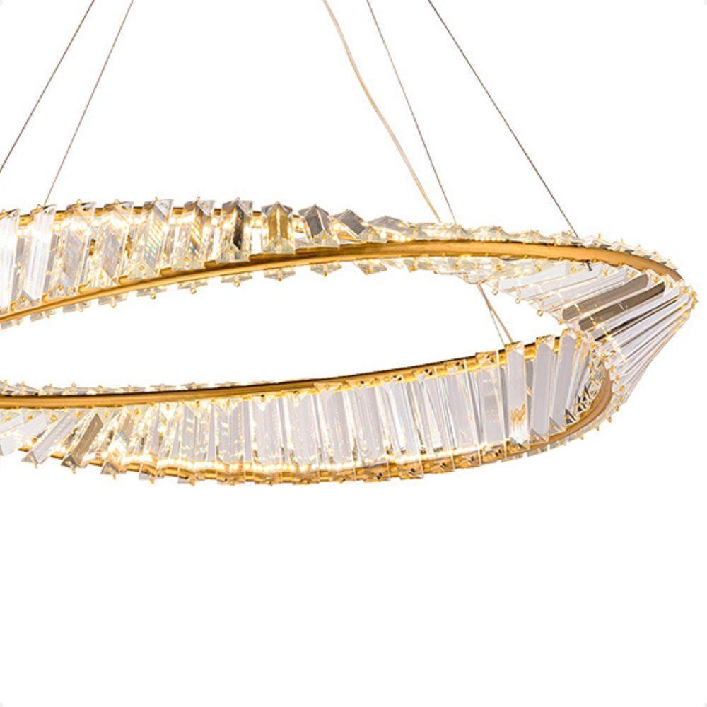 Pendente Led Moderno Taschibra Revolve 40cm Luz Quente 3000k Bivolt - 3