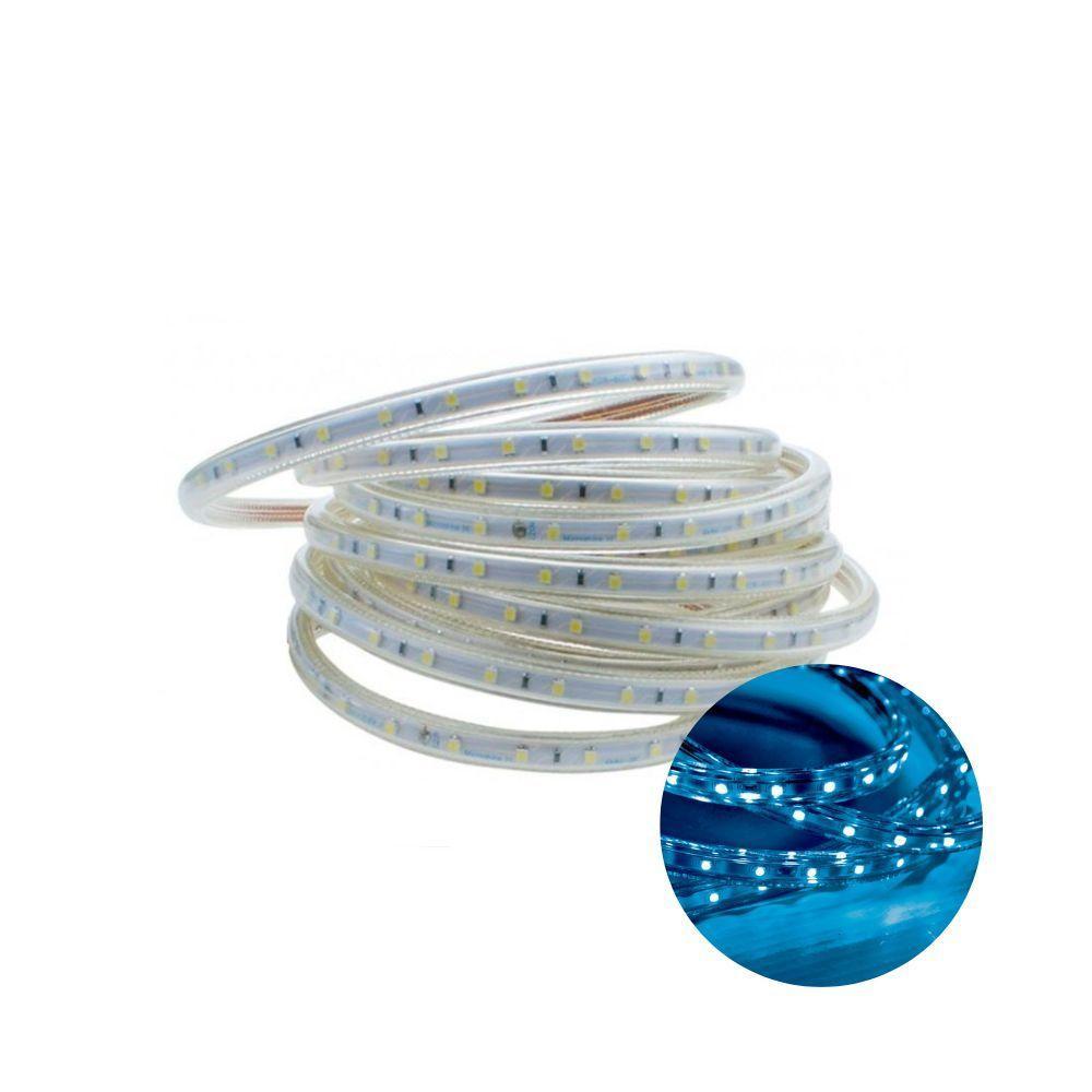 Kit 5 Metros Fita Led Taschibra 5w/m Ip67 Alta Proteção Cores Azul 110v - 1