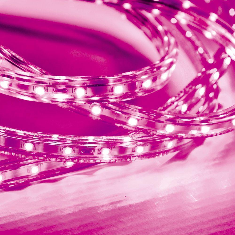 Kit 5 Metros Fita Led Taschibra 5w/m Ip67 Alta Proteção Cores Rosa 220v - 2