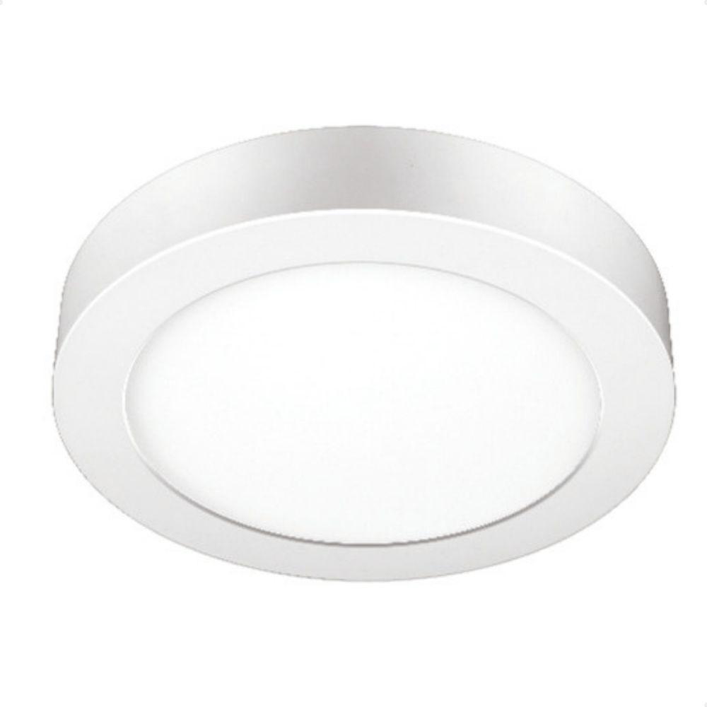 Kit 2 Painel De Led Redondo Sobrepor 12w Bivolt Taschibra 4000k Neutro - 5