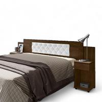 Cabeceira Ajustável Arabella Malbec Com Capitonê Branco - 2