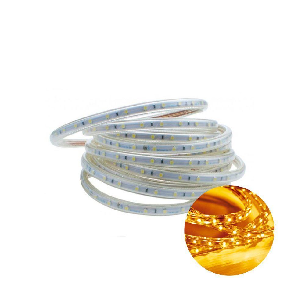 Kit 5 Metros Fita Led Taschibra 5w/m Ip67 Alta Proteção Cores Laranja 220v - 1
