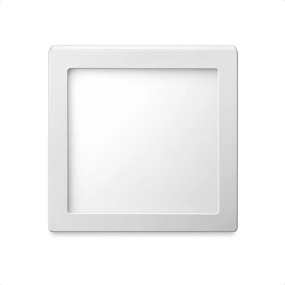 Kit 3 Painel De Led Quadrado Sobrepor 12w Bivolt Taschibra 4000k Neutro - 5
