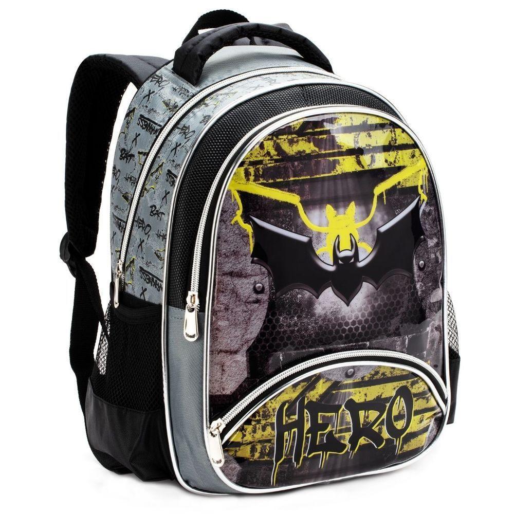 Mochila Costas Infantil Menino Batman Morcego Gotham Denlex - 1