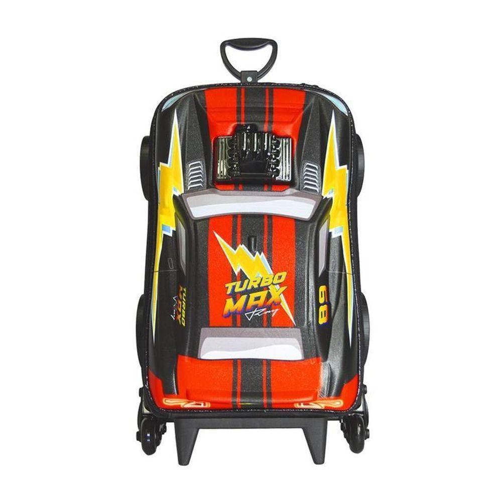 Mala De Viagem Infantil Com Rodinha Turbo Max Ray 3d Preto - 2