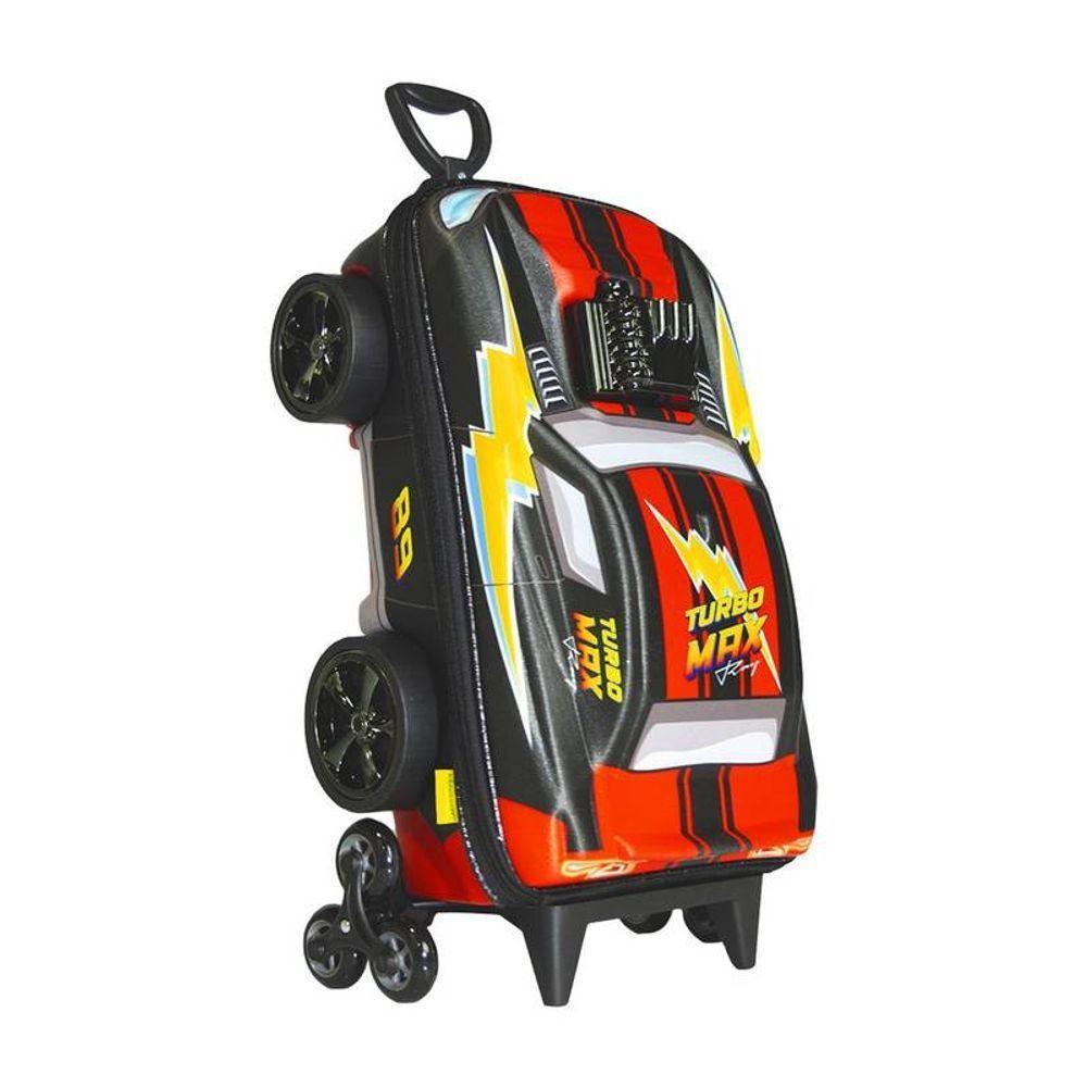 Mala De Viagem Infantil Com Rodinha Turbo Max Ray 3d Preto - 4