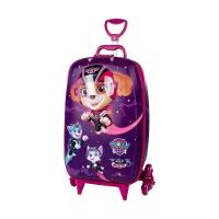 Mala De Viagem Infantil Com Rodinha Patrulha Canina 3d Roxa - 3