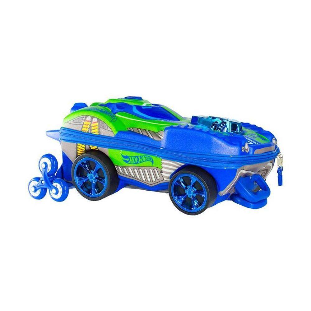 Mala De Viagem Infantil Com Rodinha Hot Wheels 3d - 2
