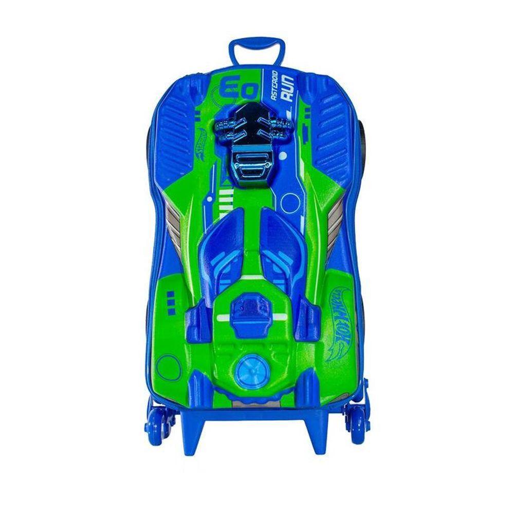 Mala De Viagem Infantil Com Rodinha Hot Wheels 3d - 3