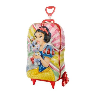 Mala De Viagem Infantil Com Rodinha Branca De Neve 3d