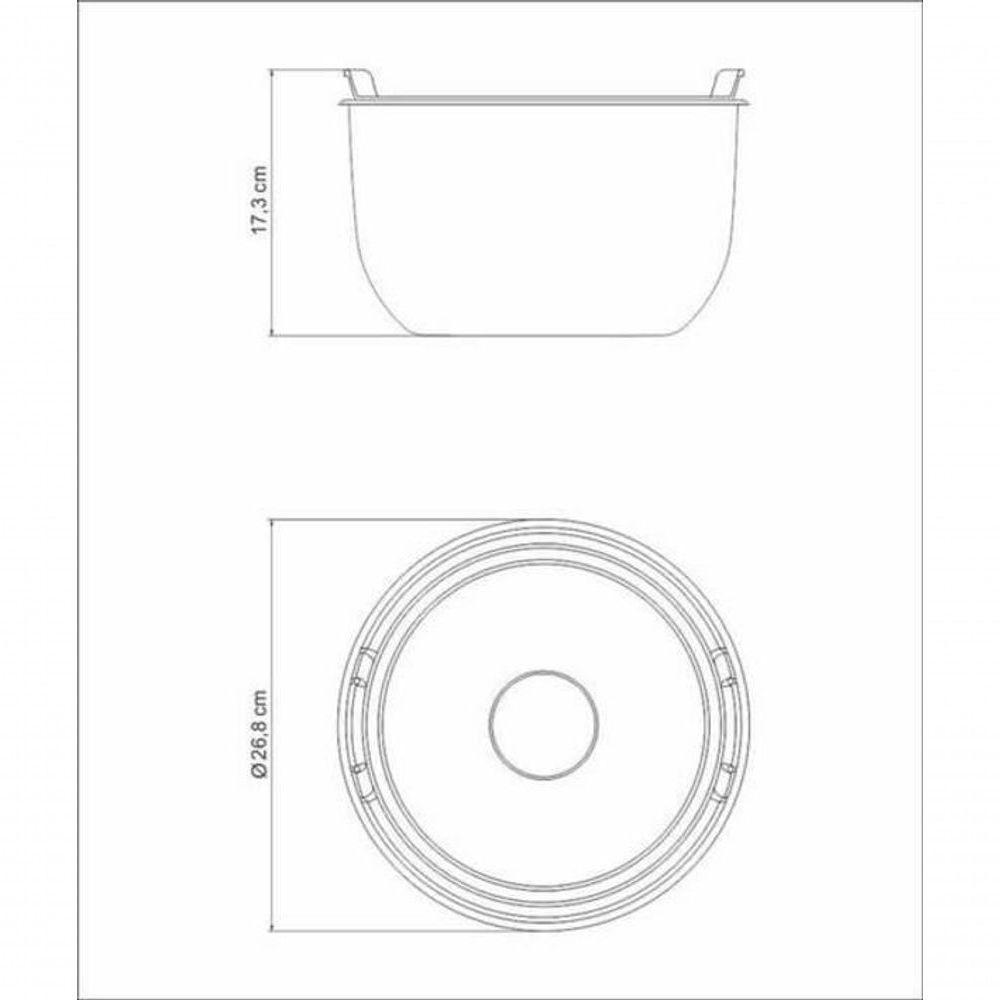 Recipiente Tramontina Cucina Em Inox Com Tampa Plástica Preparar E Servir 24cm 5,2 Litros - 4