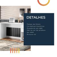 Escrivaninha Com Tampo Giratório 2 Gavetas Nt2060 Branco - 8