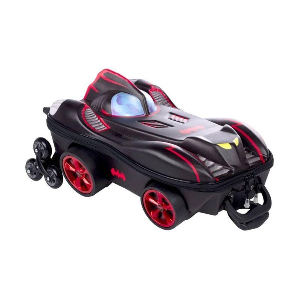 Mala De Viagem Infantil Com Rodinha Batmóvel Batman 3d - 3
