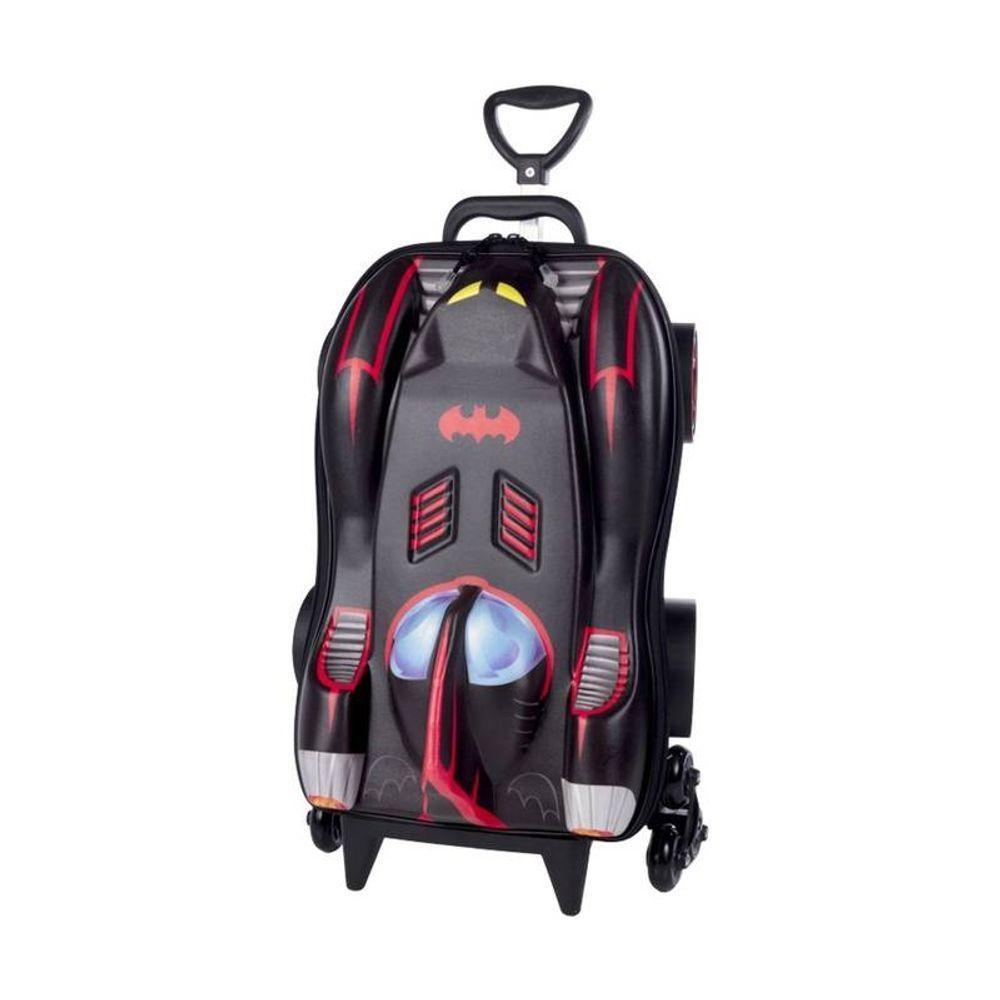 Mala De Viagem Infantil Com Rodinha Batmóvel Batman 3d - 5