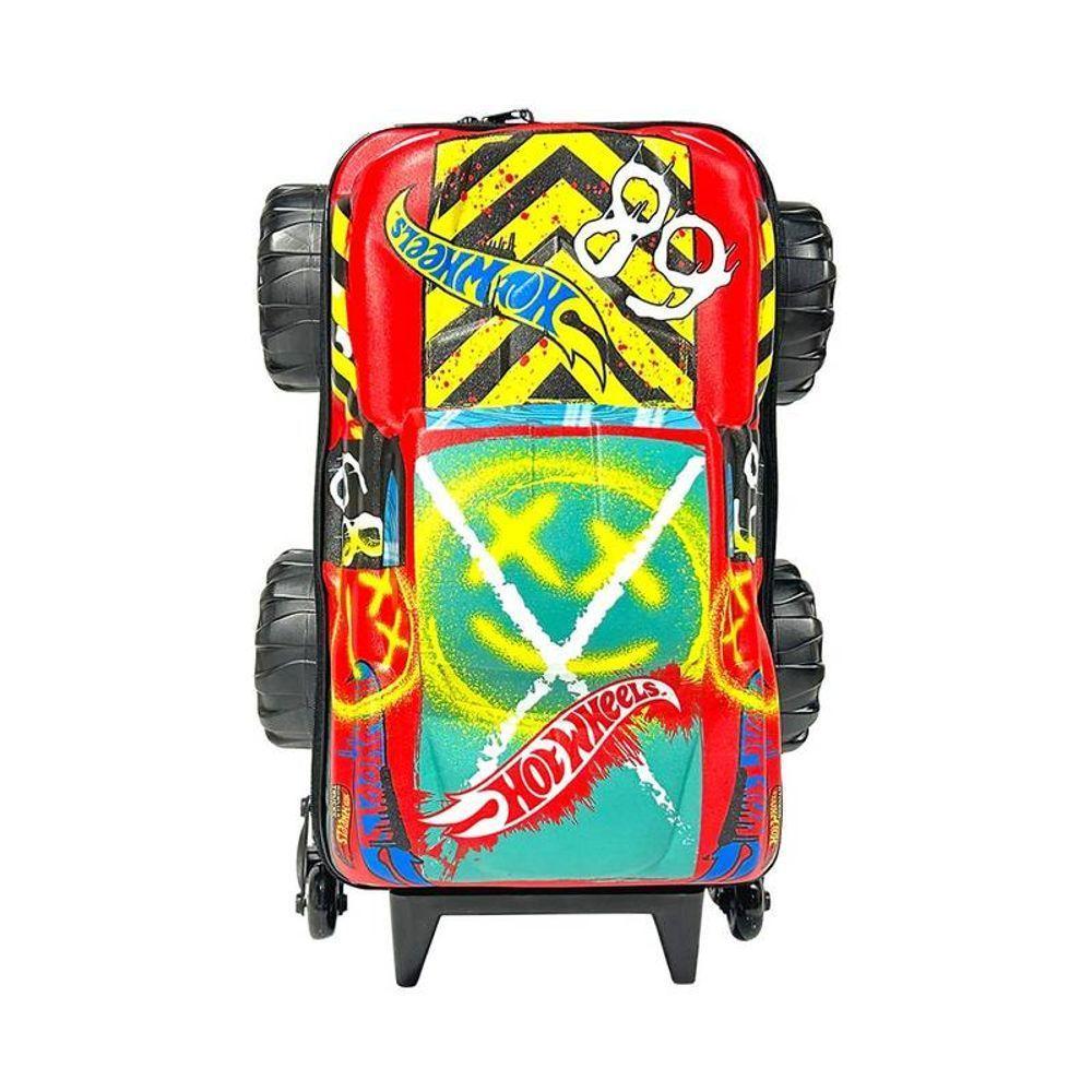 Mala De Viagem Infantil Com Rodinha Hot Wheels Monster Truck - 2