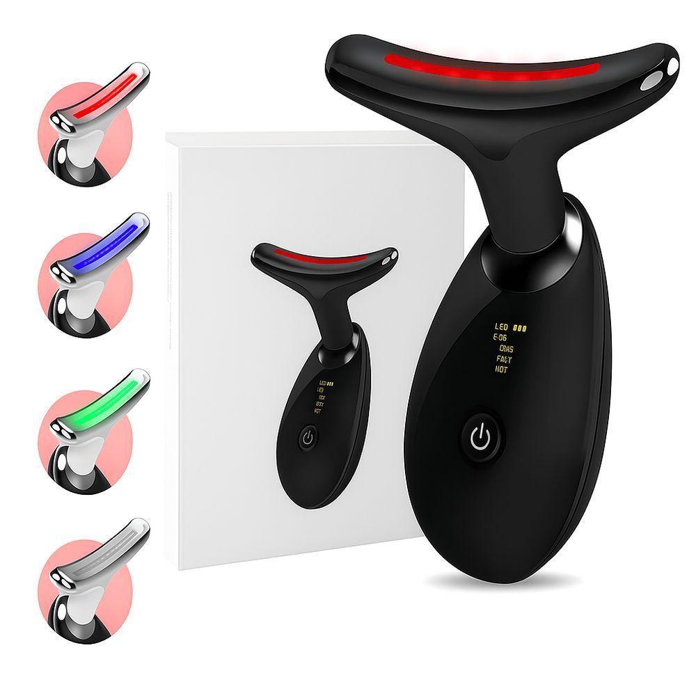 Aparelho Tratamento Massageador Facial Led Lift Fototerapia Preto - 2