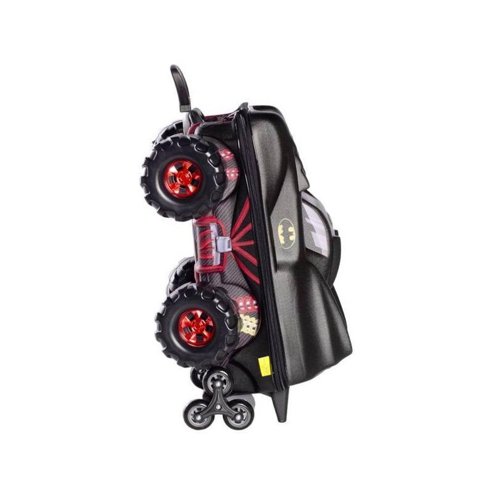 Mala De Viagem Infantil Com Rodinha Batmóvel 3d Preto - 2
