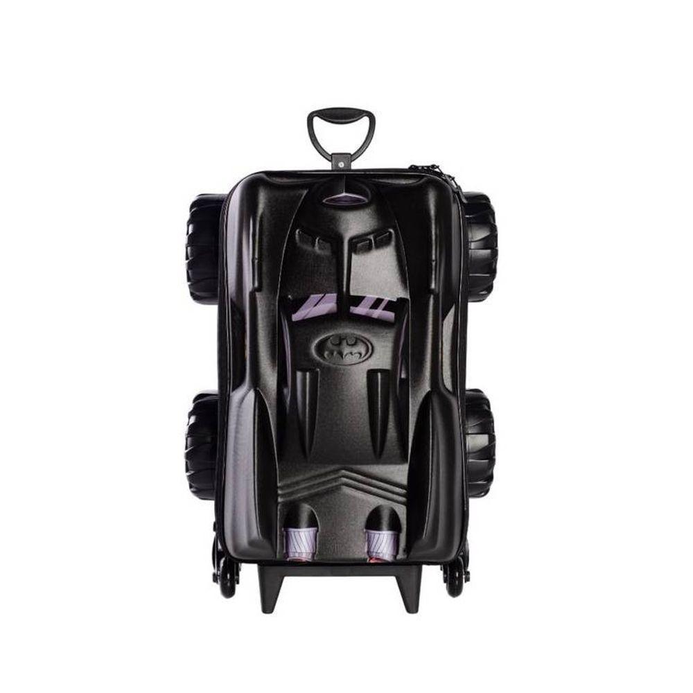 Mala De Viagem Infantil Com Rodinha Batmóvel 3d Preto - 4