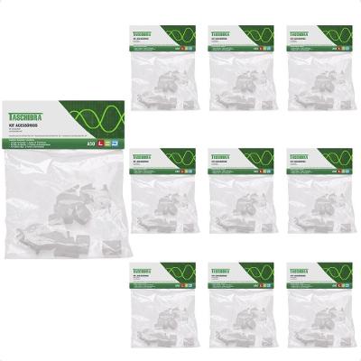 10 Kit Acessórios Fixação A50 P/ Fita Led Neon 12v Taschibra