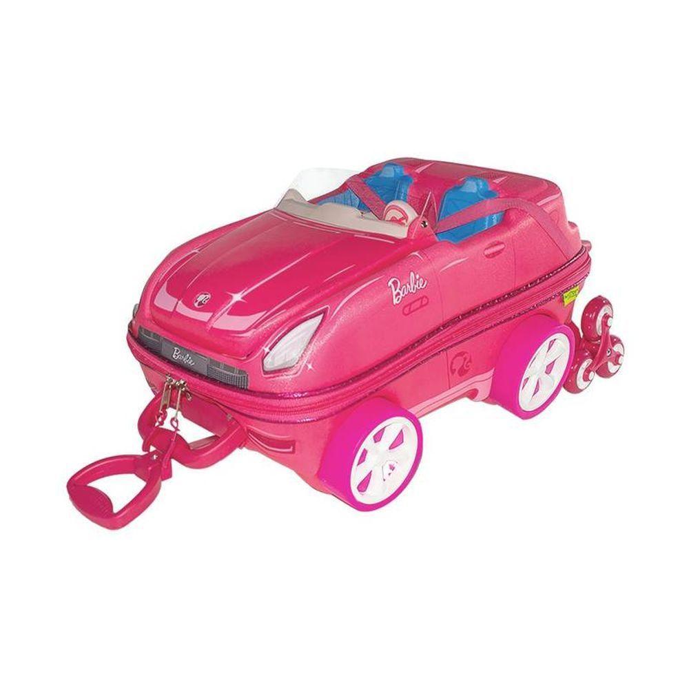 Mala De Viagem Infantil Com Rodinha Barbie Conversível 3d - 2