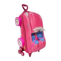 Mala De Viagem Infantil Com Rodinha Barbie Conversível 3d - 1