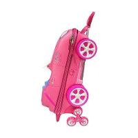 Mala De Viagem Infantil Com Rodinha Barbie Conversível 3d