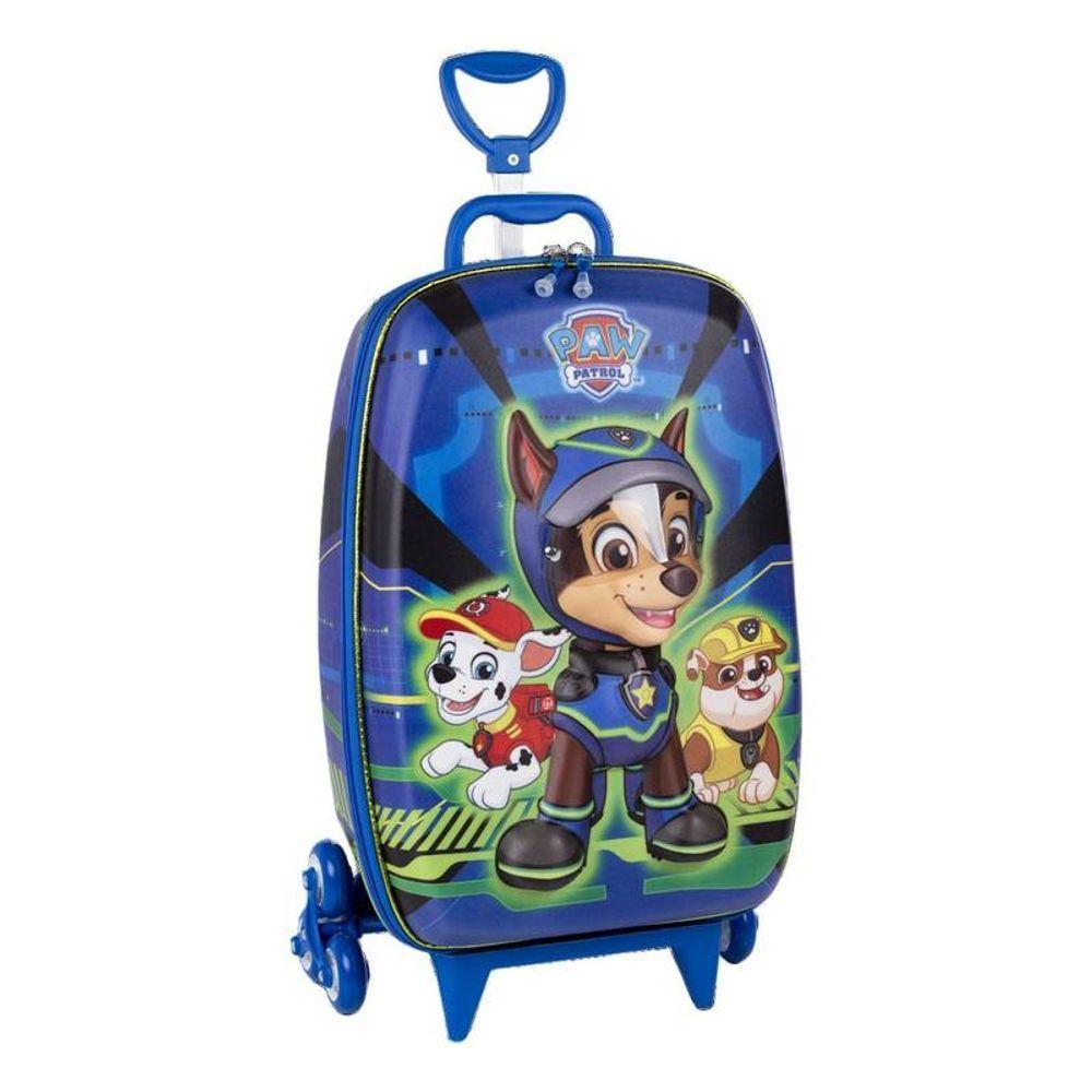 Mala De Viagem Infantil Com Rodinha Harry Patrulha Canina 3d - 1