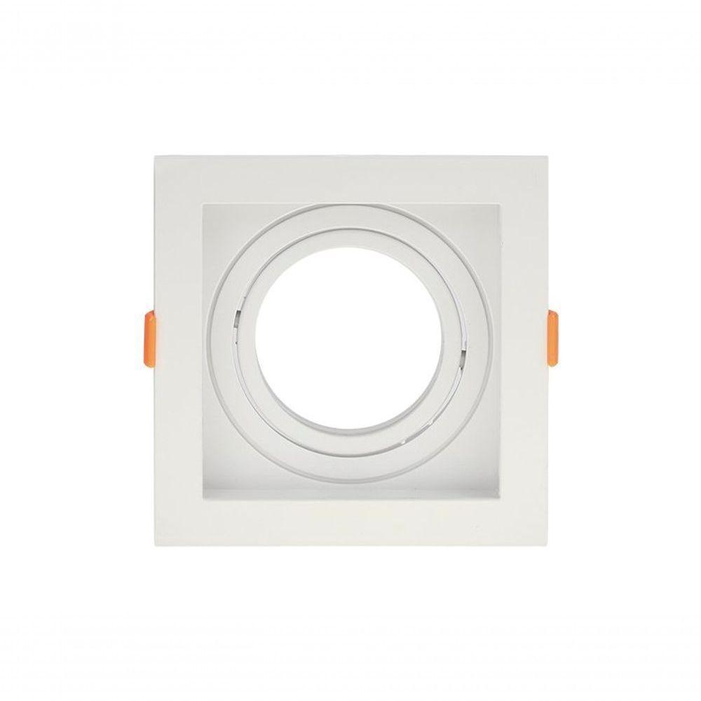 Spot Embutir Recuado Par 30 E27 Quadrado Direcionável Branco - 1