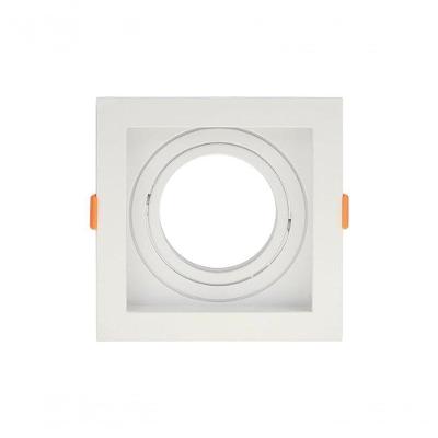 Spot Embutir Recuado Par 30 E27 Quadrado Direcionável Branco