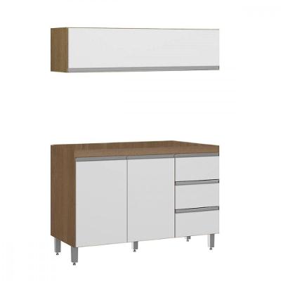 Balcão Pia Para Cozinha Armário Basculante 120cm Menu Móveis Branco