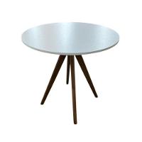 Conjunto Mesa Redonda Com 4 Cadeiras Dobráveis Estofadas Castanho - 6