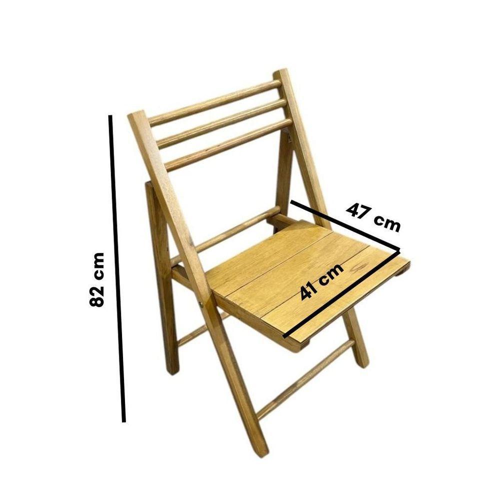 Conjunto Dobrável Com Mesa E 4 Cadeiras Mel - 6