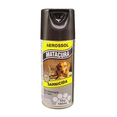 Sarnicida Aerossol Para Piolhos Pulgas Sarnas Matacura 100ml