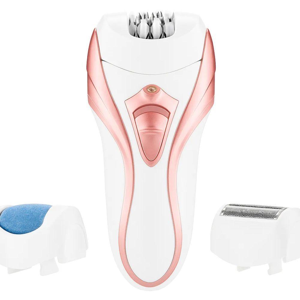 Depilador Elétrico Feminino 3 Em 1 Depilação, Shaver E Removedor De Calos, Portátil E Recarregável - 1